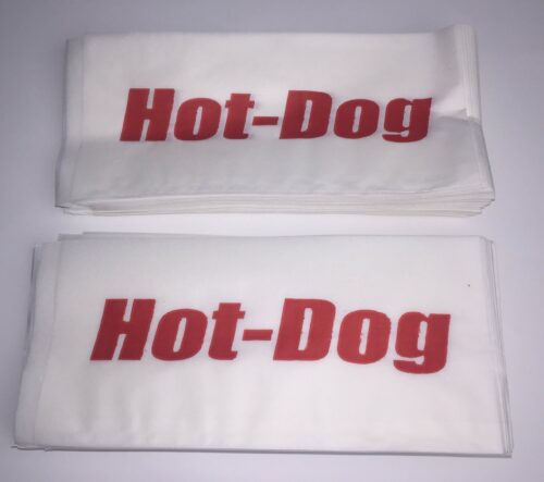 hot-dog feliratú papírtasak