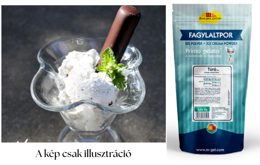 M-gél Túró fagylaltpor 2,05kg "01320"