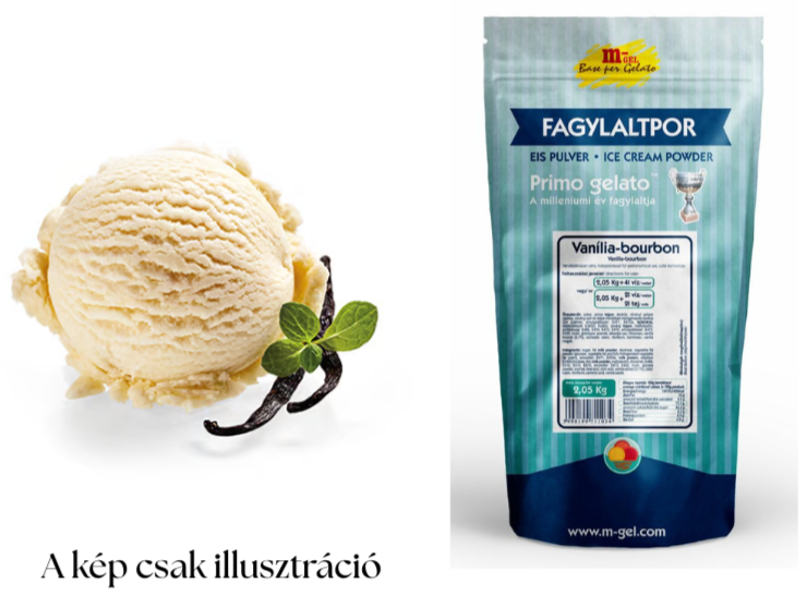 M-gél Vanília Bourbon fagylaltpor 2,05kg "01103"