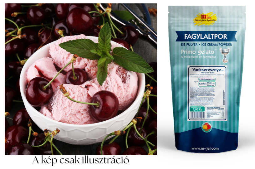 M-gél Vadcseresznye fagylaltpor 2,05kg "01107"