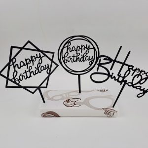 Happy Birthday tortabeszúró FEKETE "8561"
