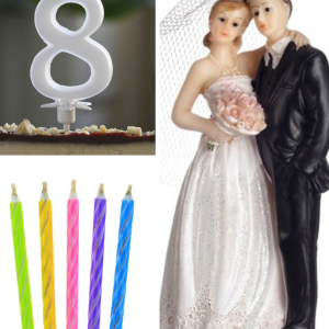 Gyertyák,Nászpárok és Tortadíszek